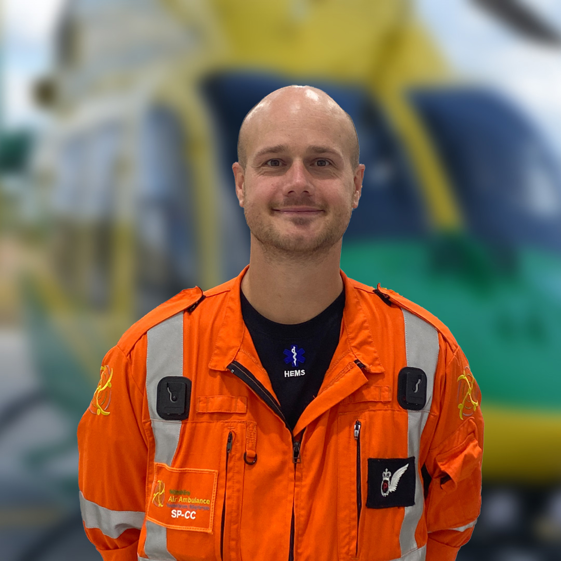 A photo of a trainee critical care paramedic