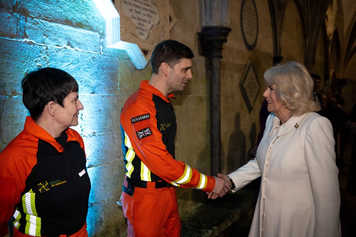 Queen’s words with paramedic Ben make headline news