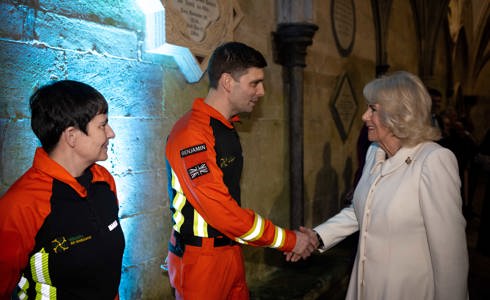 Queen’s words with paramedic Ben make headline news Queen’s words with paramedic Ben make headline news