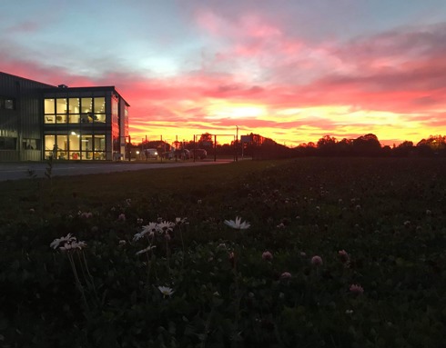 A sunset at our airbase