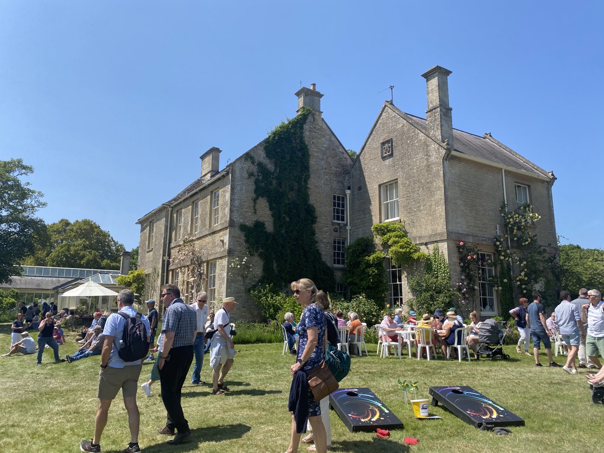 Visitors wander around Middlewick House